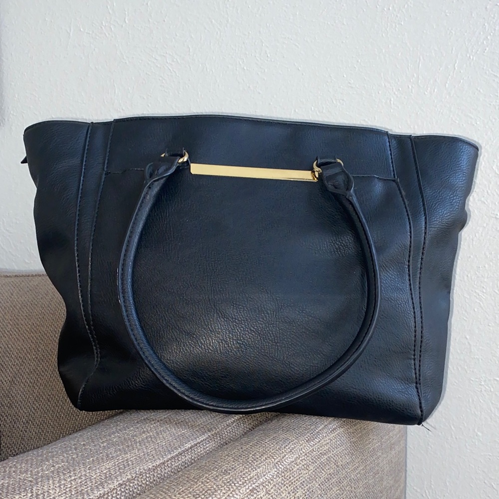 Apt. 9 Black Tote with Gold Accent